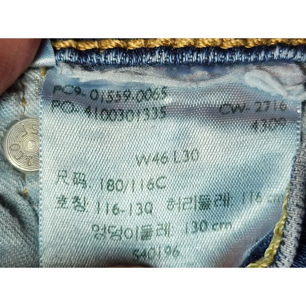VTG Levi Mens Red‎ Tab Mid Wash 5 Pkt Jean 70's 80's Grunge Size 46X30